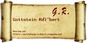 Gottstein Róbert névjegykártya